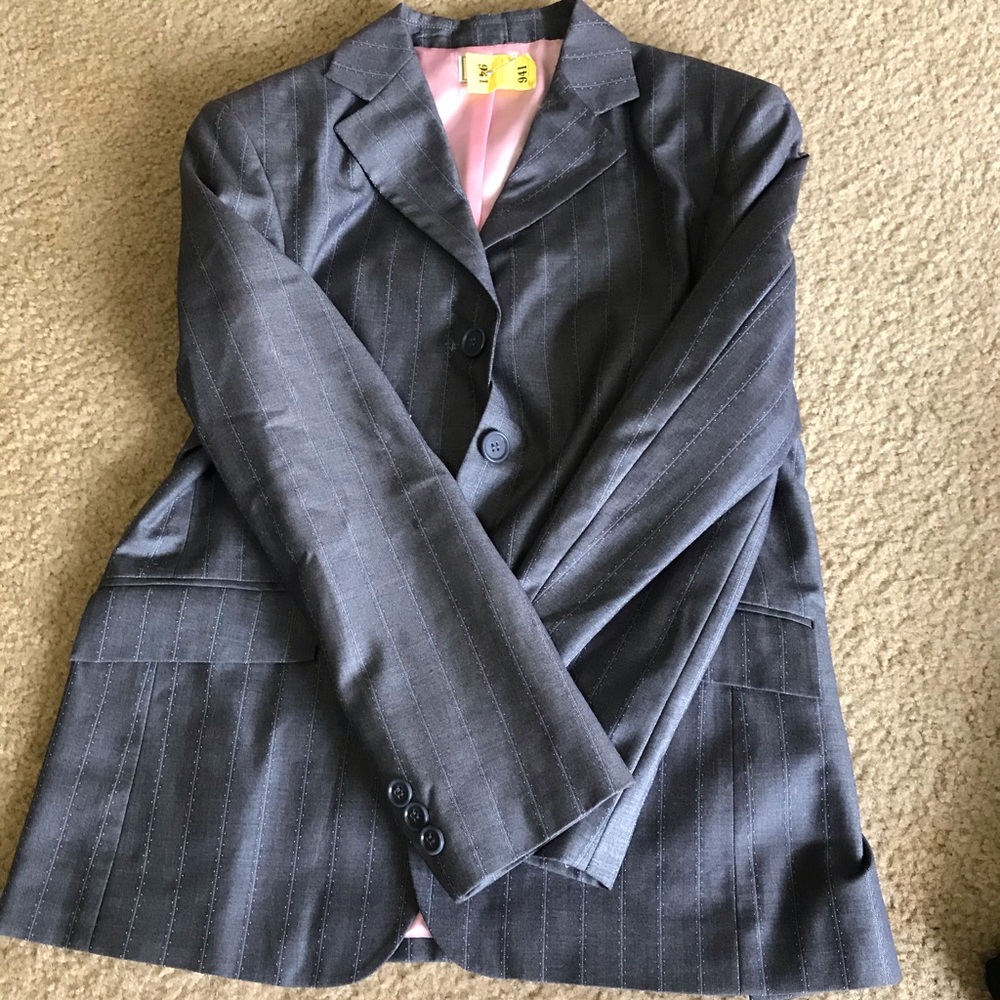 Pink and grey show coat
